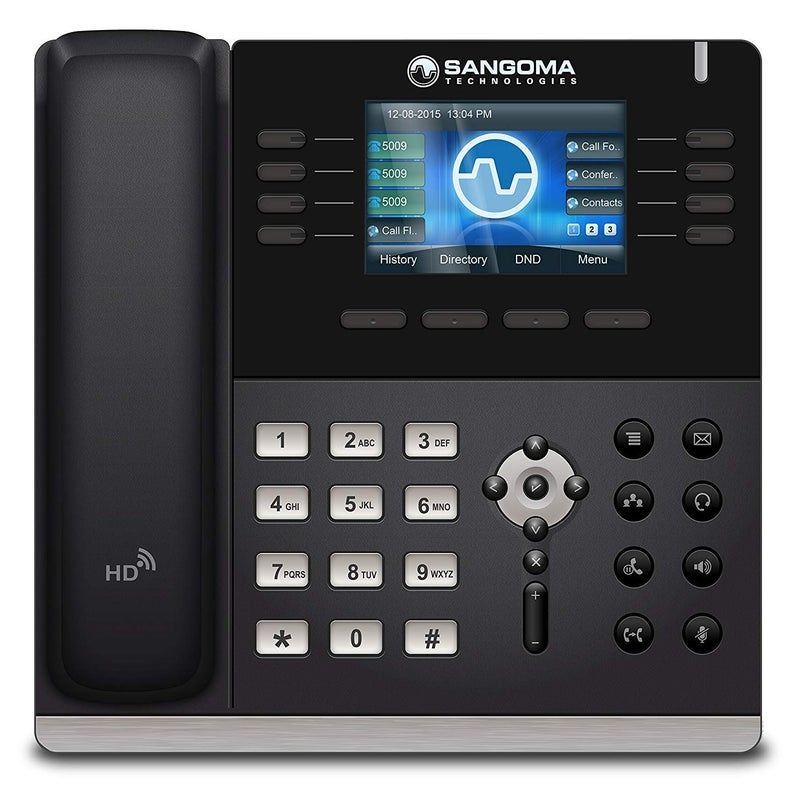 سانغوما الولايات المتحدة الأمريكية.. هاتف VoIP سانغوما s505 مع POE (أو محول AC يباع بشكل منفصل)، الطراز: PHON-S505